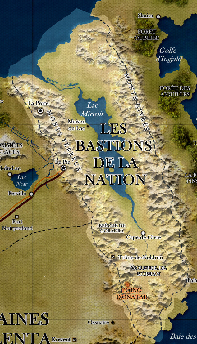 Carte des Bastions de la Nation Carte des Bastions de la Nation