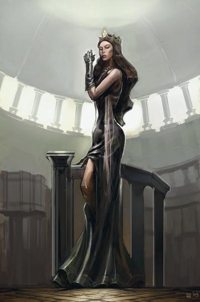 The self-proclaimed Empress Donata, within the royal palace of Vermishard