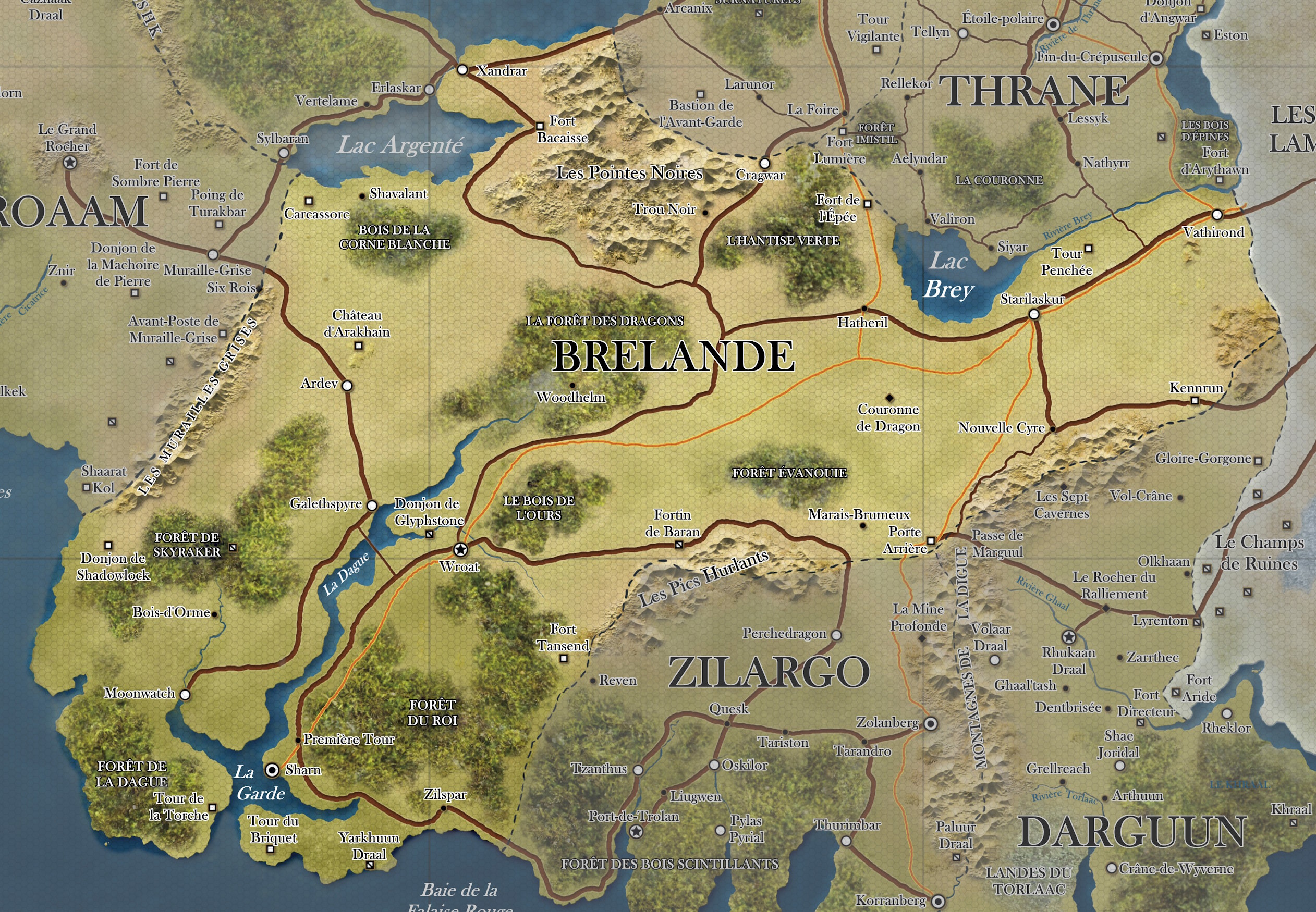 Carte de la Brelande Carte de la Brelande