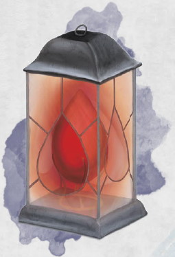 Lanterne et symbole de la religion des chercheurs du Sand Divin 