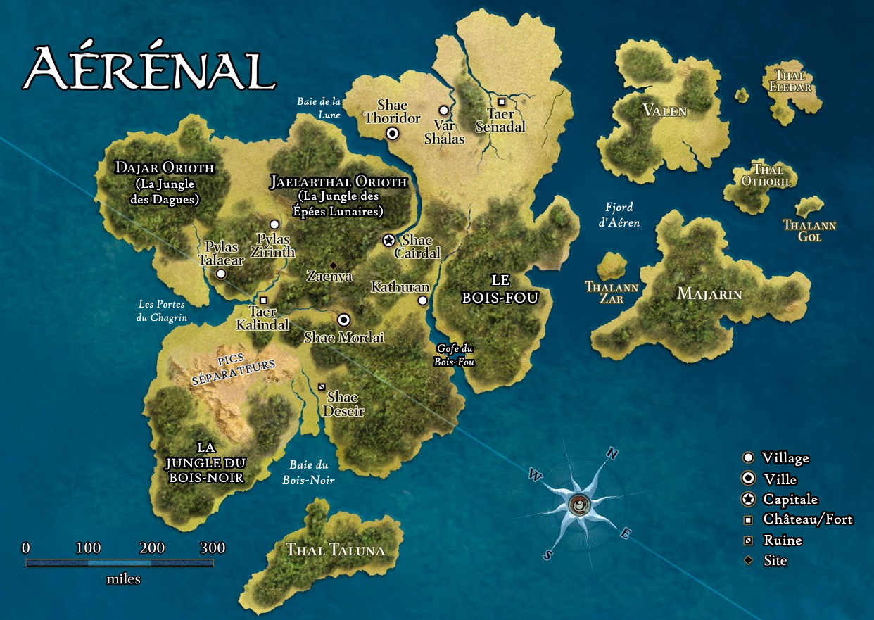 Carte d'Aérénal