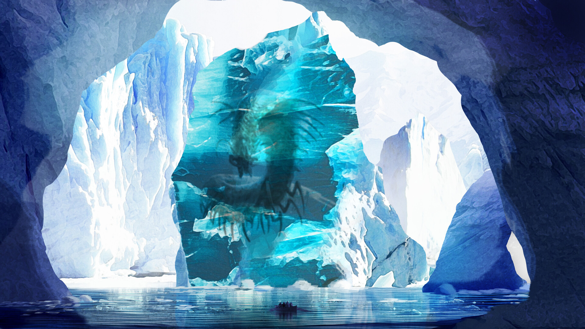 Un Remorhaz capturé par les glaces